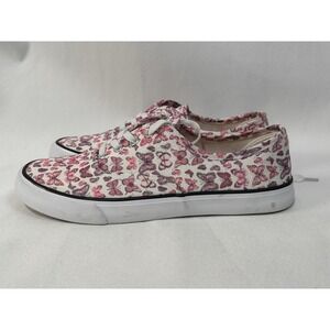 Isaac Mizrahi Shoes Women's 8.5 Sneaker Butterfly Multicolor Lace Up Low Top